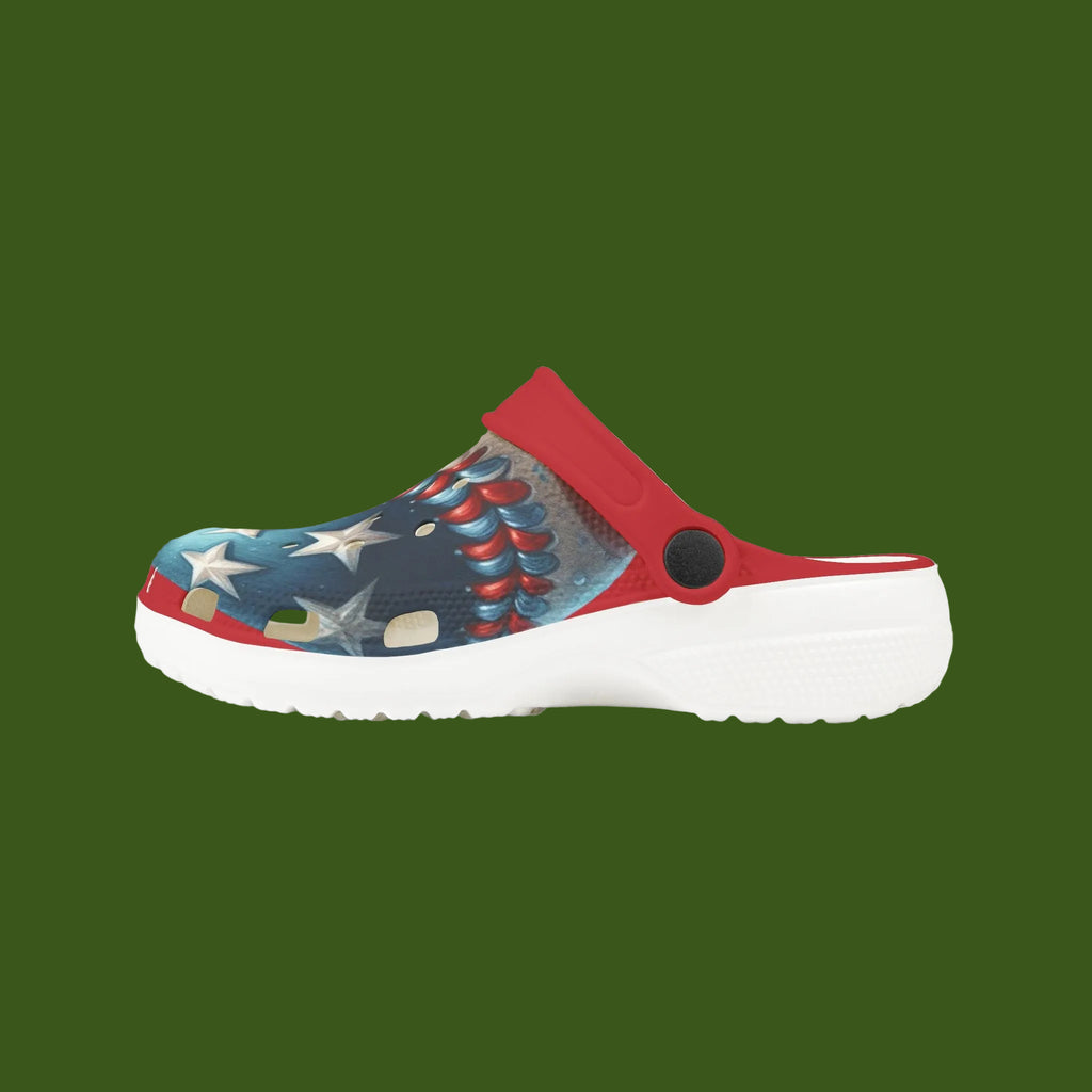Kid's patriotic clogs