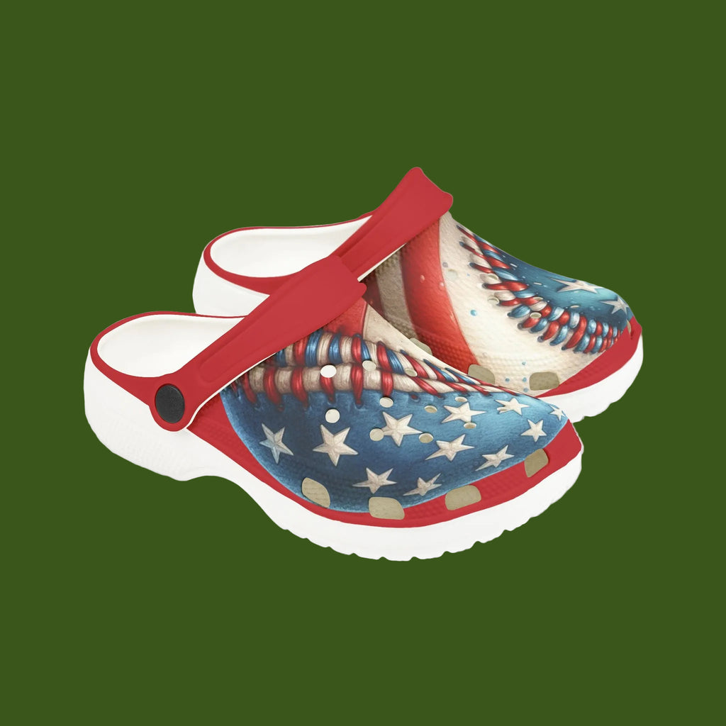 Kid's patriotic clogs